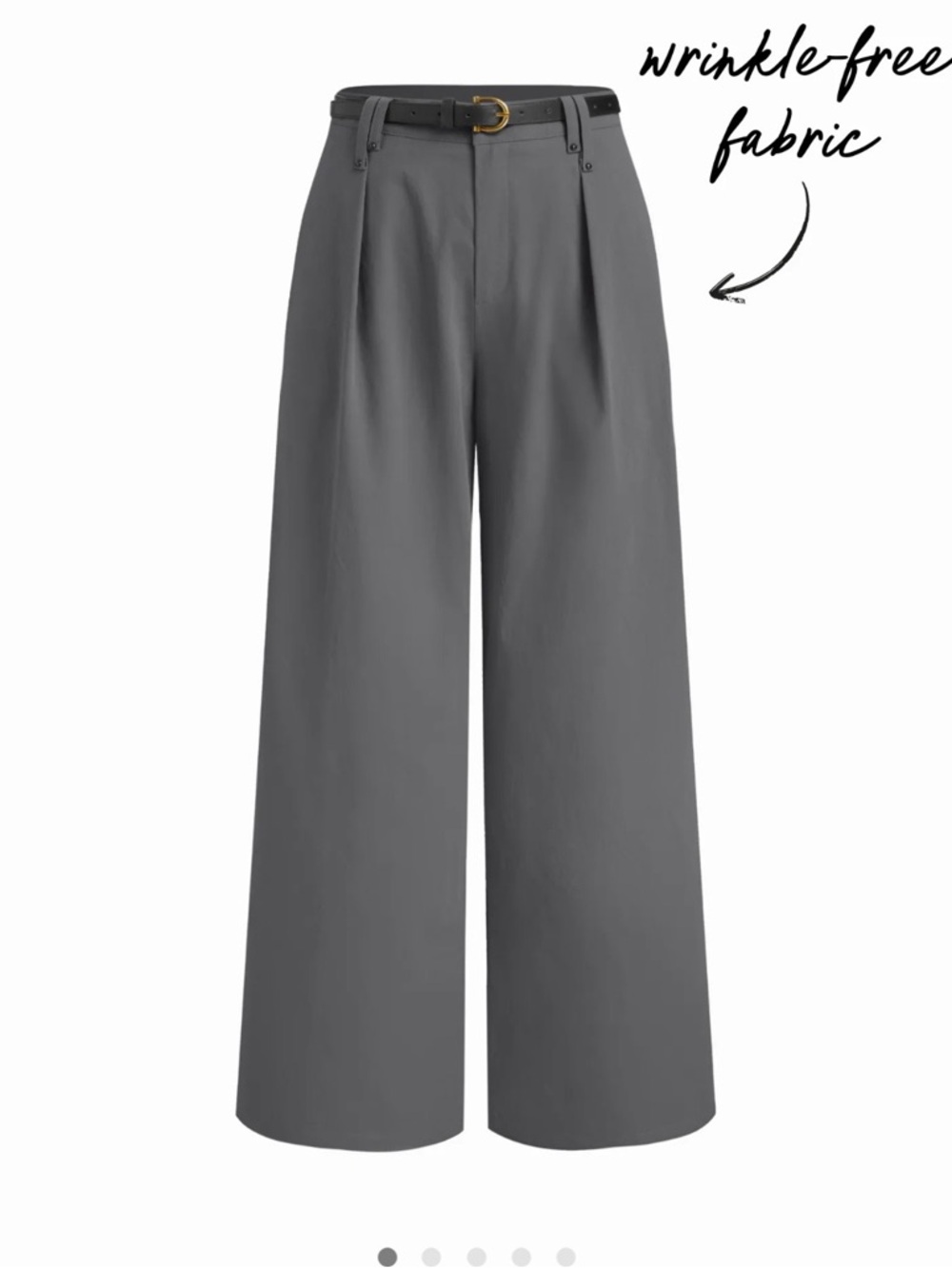 Cider Straight-Leg High-Rise Pants in Charcoal Gray